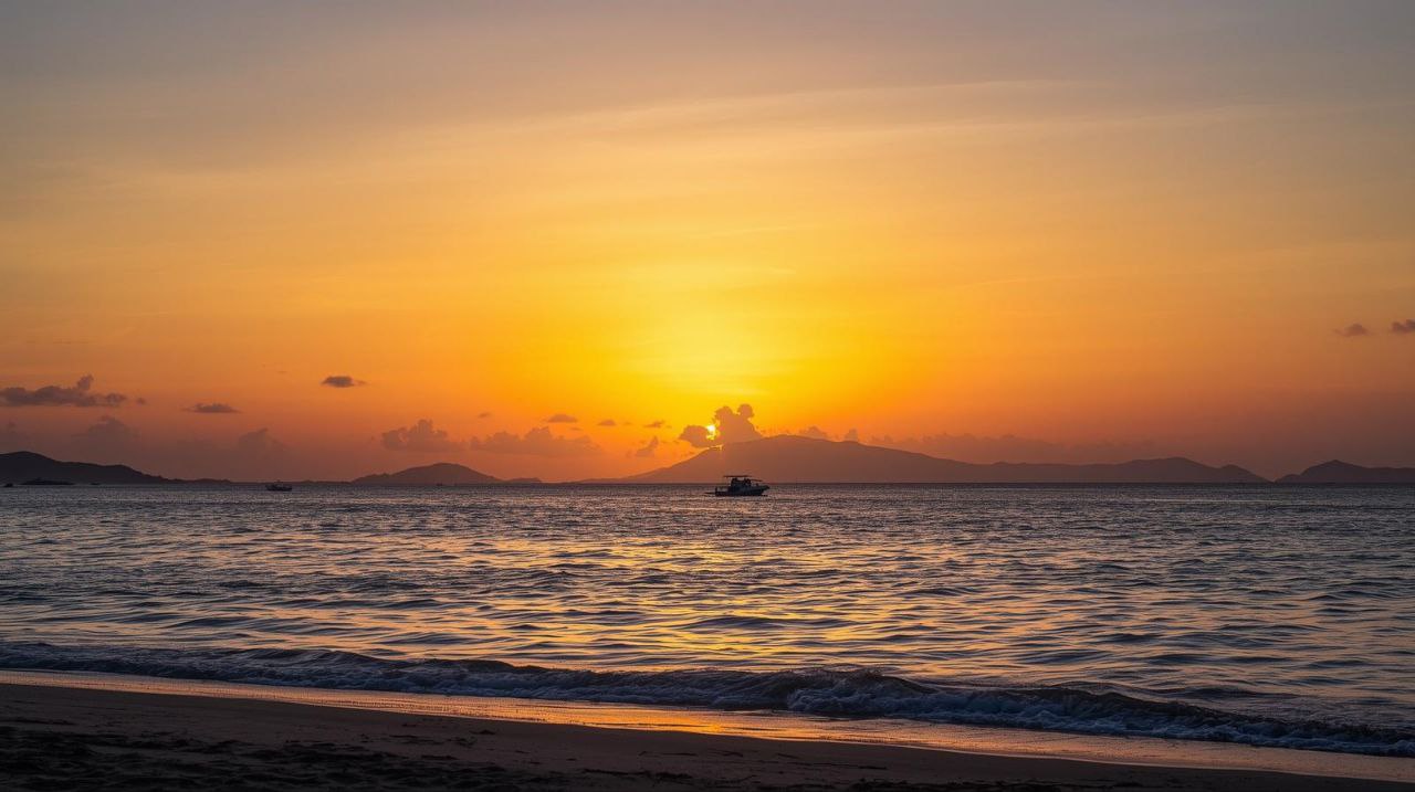 ကမ်းခြေနေဝင်ဆည်းဆာ